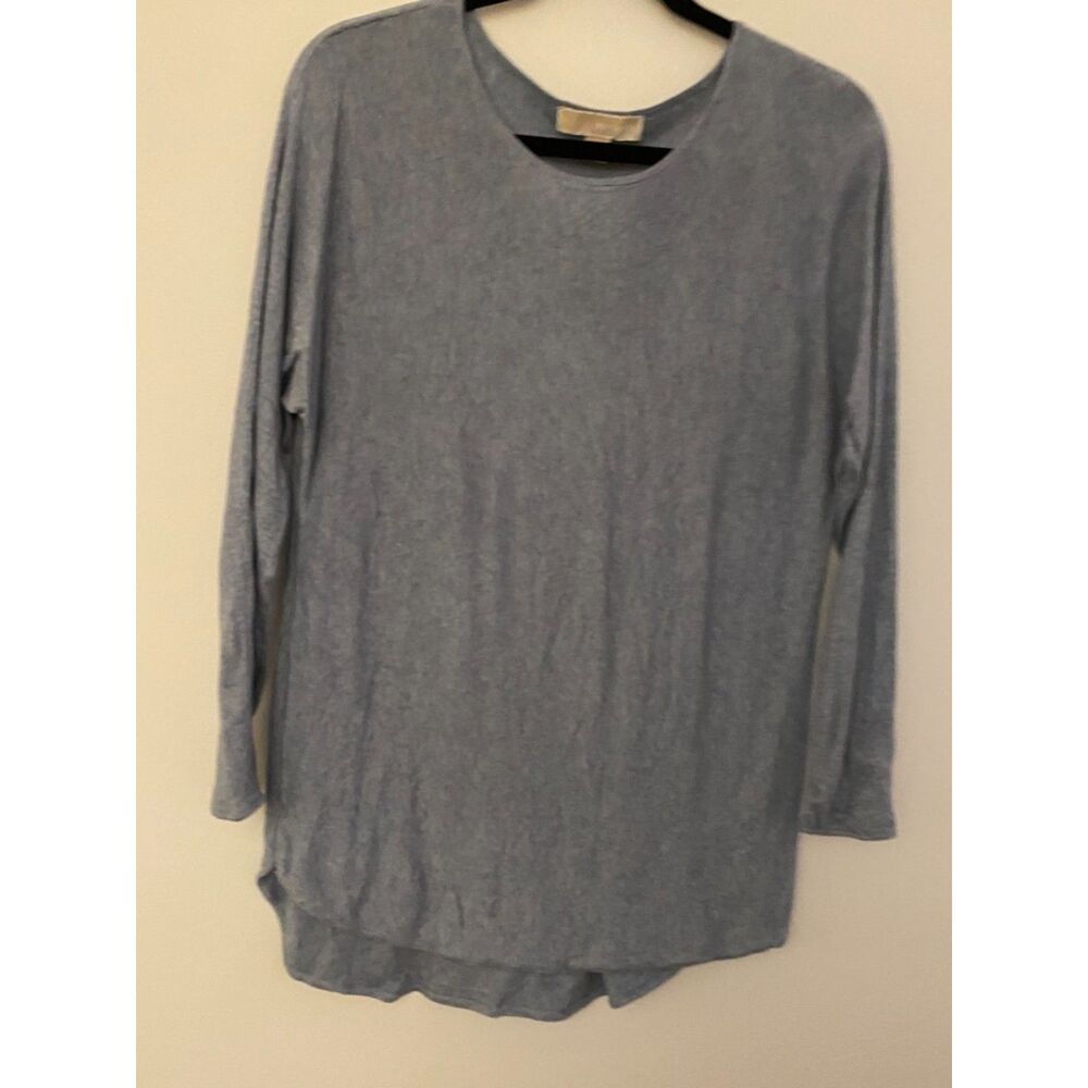 Michael Kors Powder Blue 3/4 Sleeve Classic Soft Sweater Top Women's Sz Small